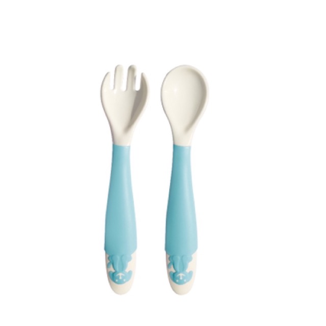 BABY SAFE BENDABLE SPOON &amp; FORK WITH CASE B348