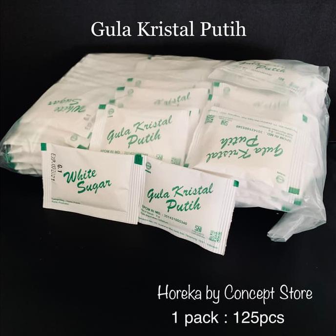 

Big Sale Gula Pasir Putih Kemasan Sachet Higienis 125pcs TERMURAH Cuci Gudang Awal Tahun