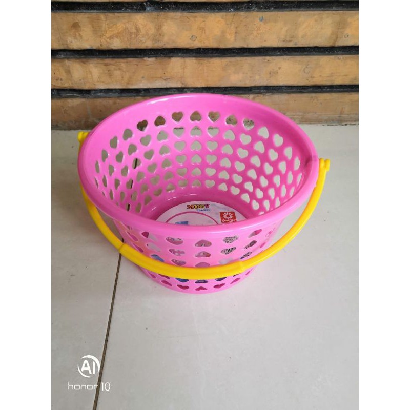 SUNLIFE Keranjang bulat Mini Plastik /Keranjang Sabun /Mini Basket