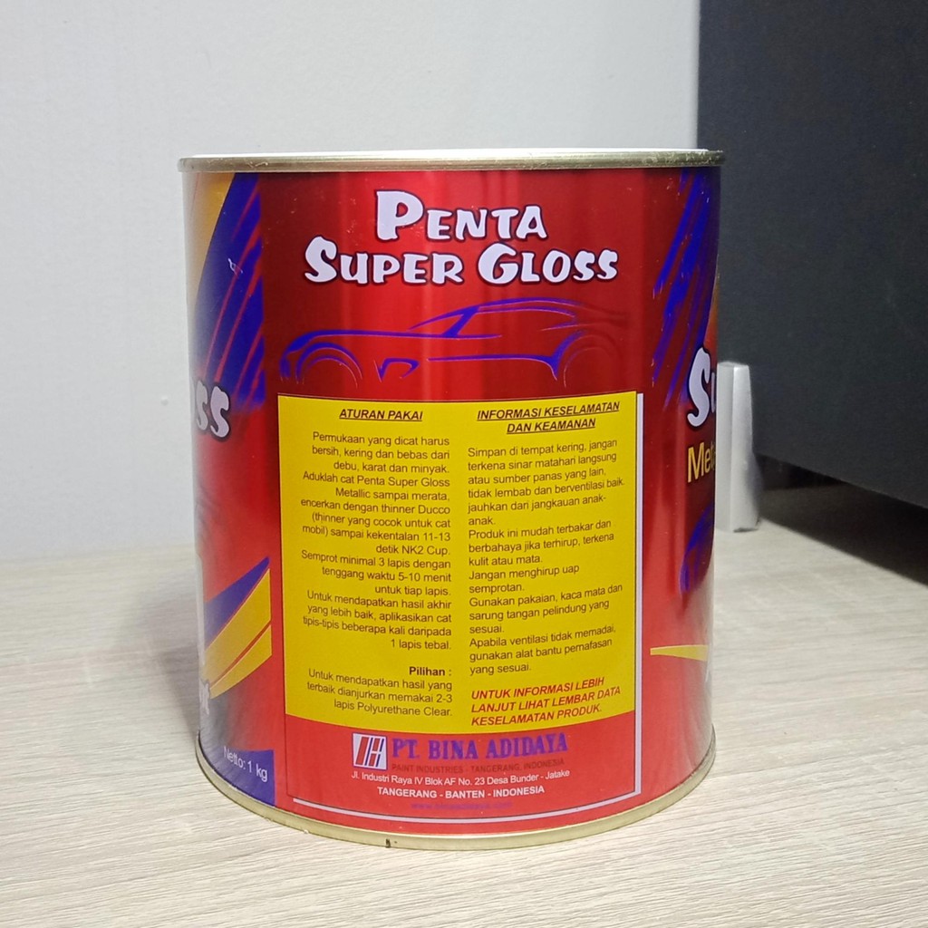 CAT PENTA POLARIS SILVER 1 Kg - cat silver mobil - cat mobil silver - cat penta silver - cat penta super gloss silver