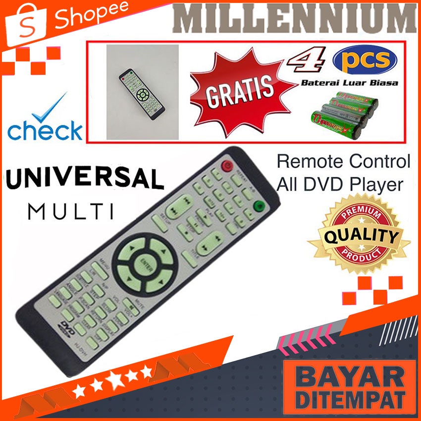 Remot Remote DVD GMC BM-081Q Remot DVD Player Untuk Gmc