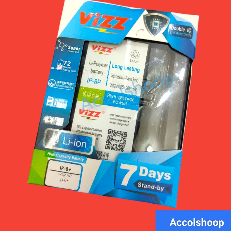 Baterai Batre Vizz Iph 8 Plus ORIGINAL Vizz