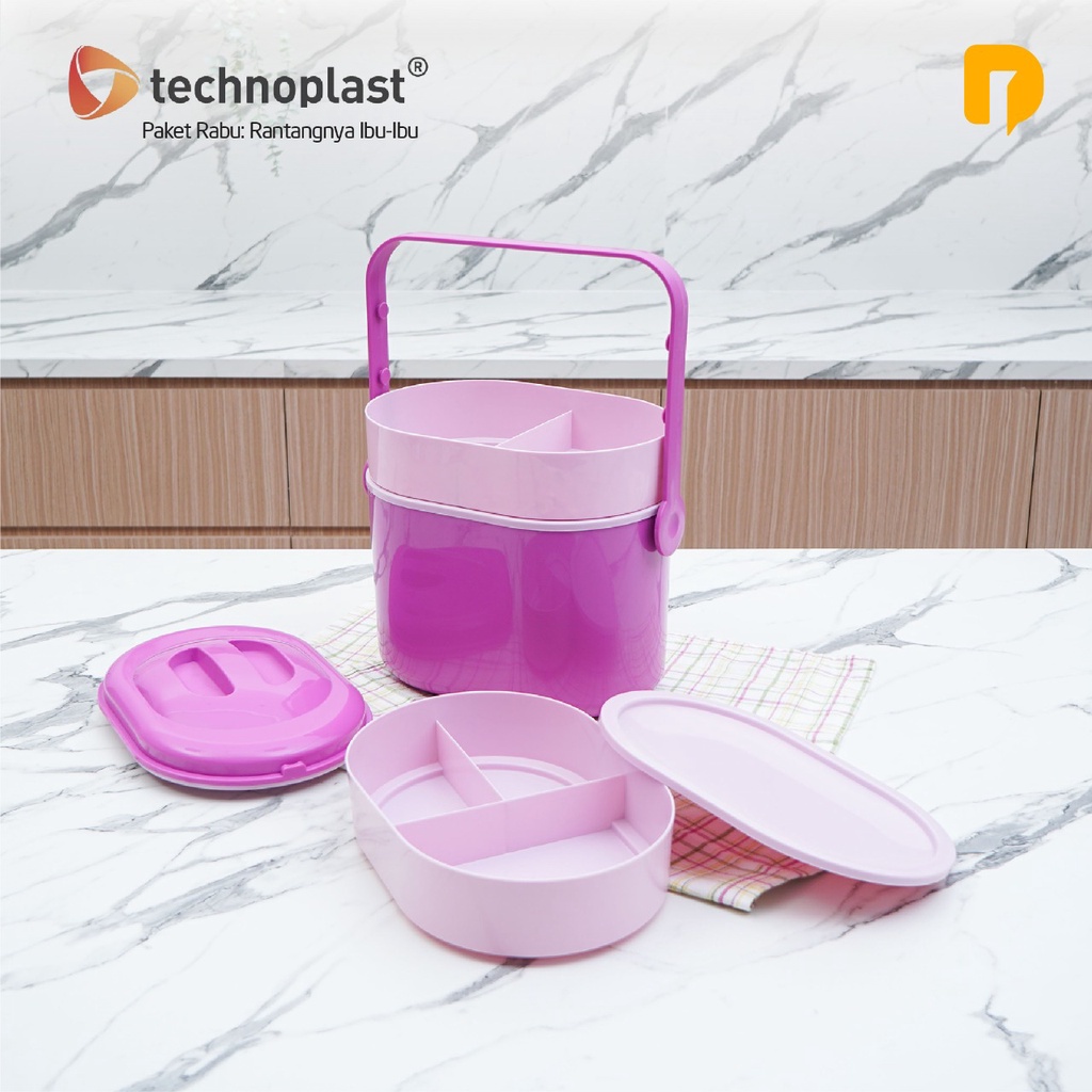 KOTAK BEKAL LUNCH SET Rantang Susun Tempat Makanan Serbaguna Food Grade Wadah Bekal Piknik
