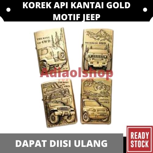 KOREK API KANTAI GOLD MOTIF JEEP - RANDOM