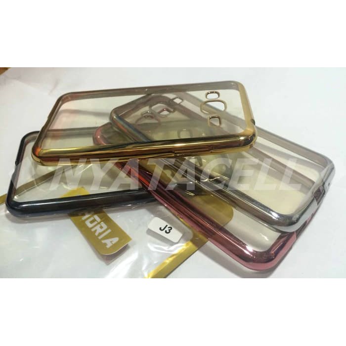 Case List Chrome Samsung Galaxy J3 2016 J310/TPU/Softcase/Silikon dari Asesoris HP Ku..
