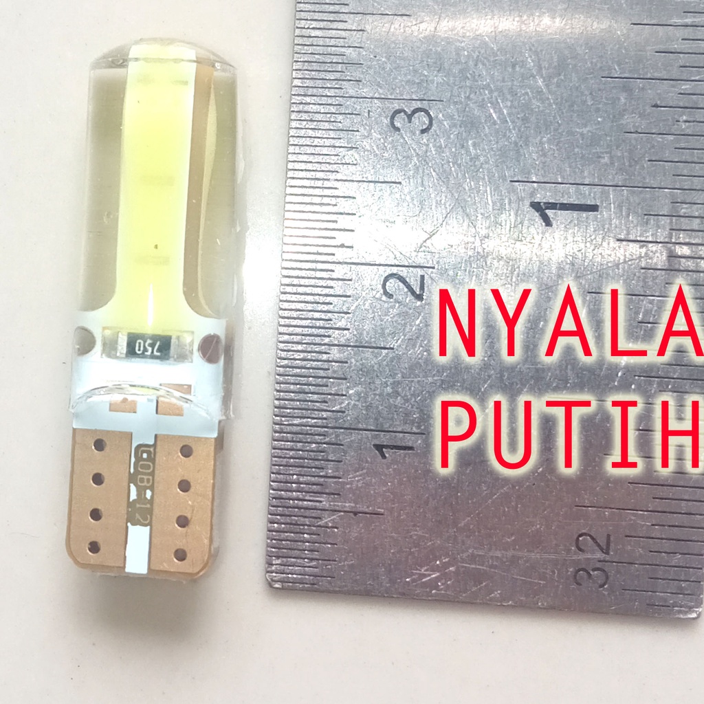 T10 Jelly Lampu LED Senja kota Motor Mobil - Putih White - 6 mata-4