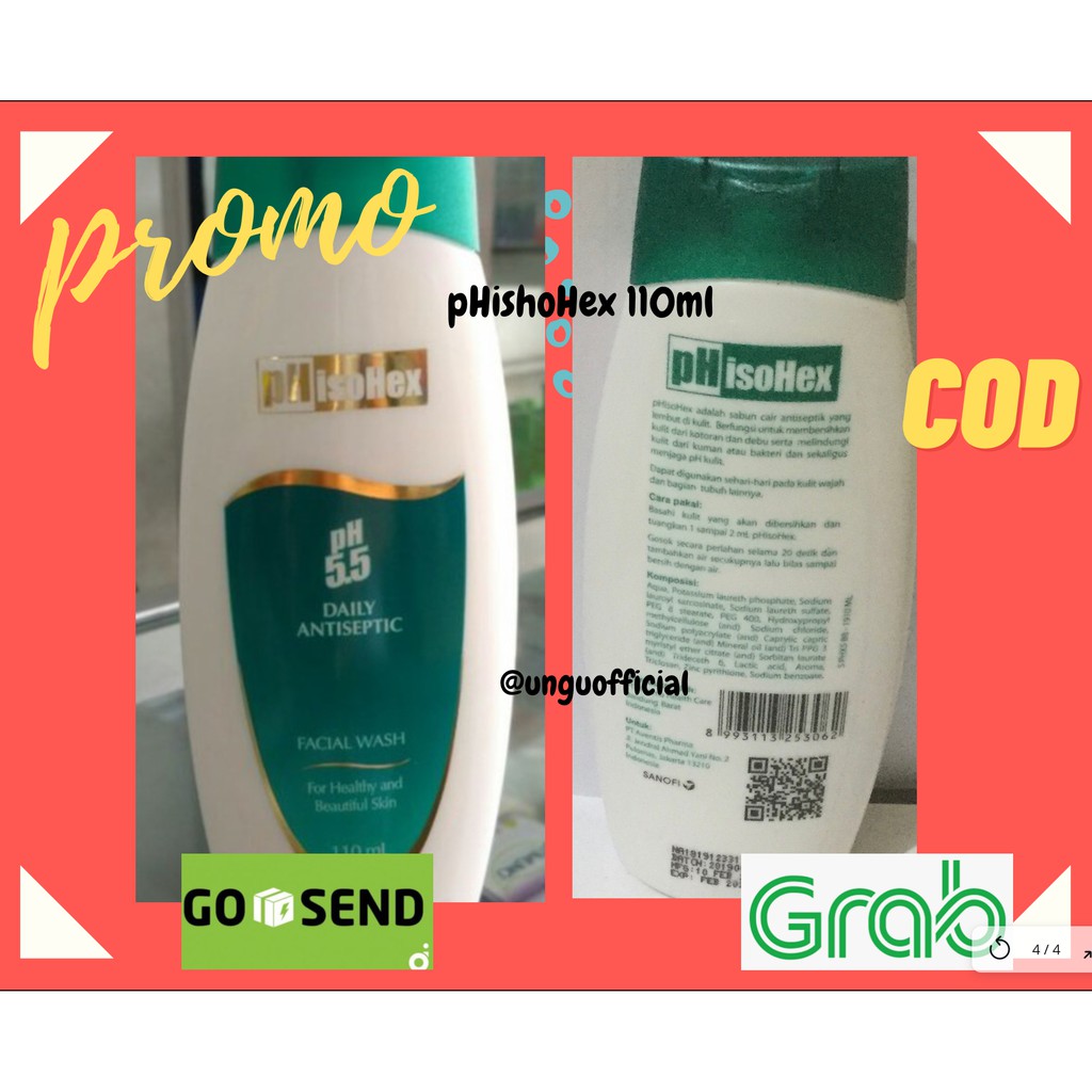 PhisoHex 110ml | Sabun Pembersih Wajah dan Kulit dari Iritasi