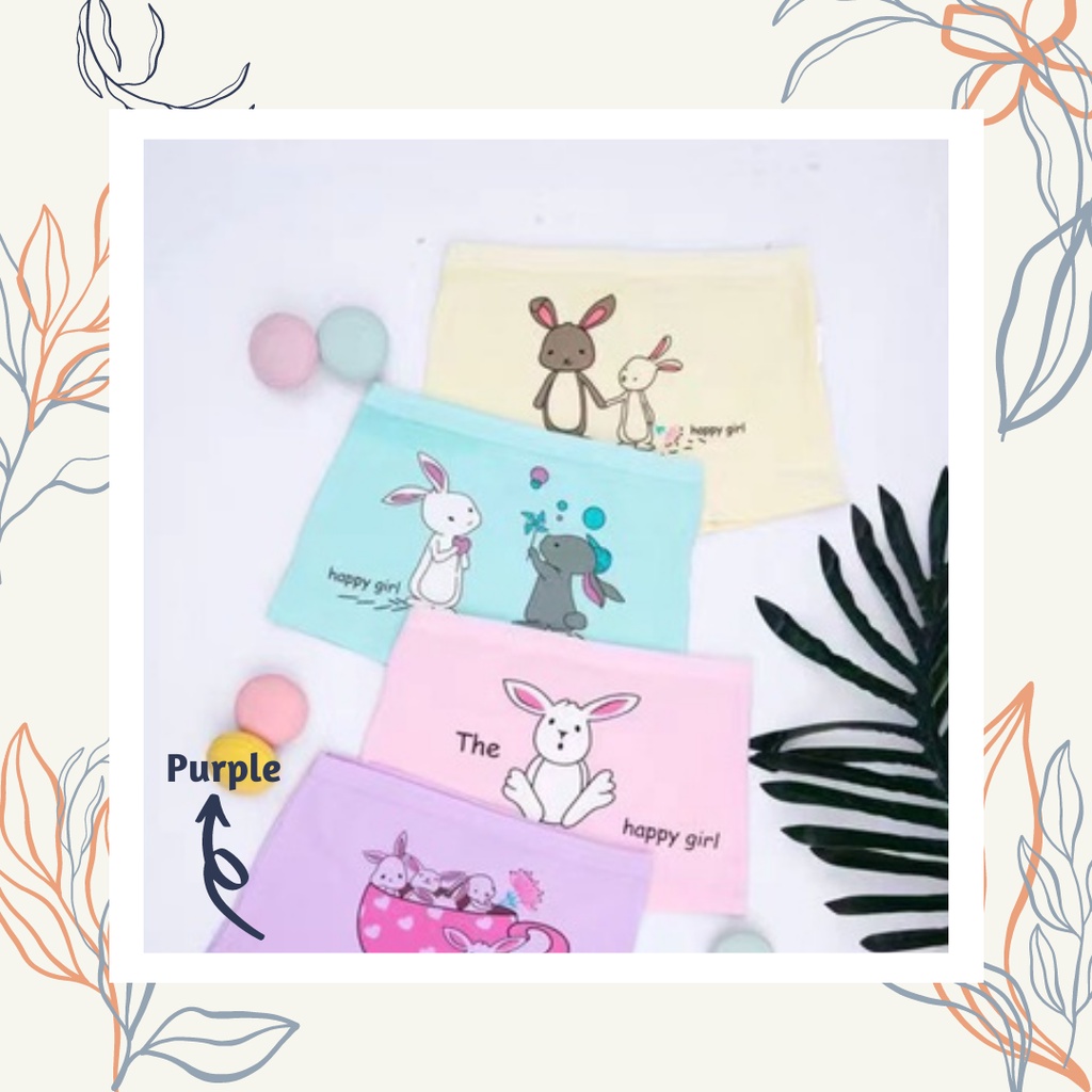 MBSS - XIAO TING CD RABBIT celana dalam anak perempuan bahan katun halus 2-12 Tahun