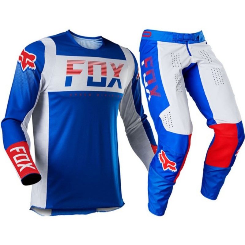 Jersey Set FOX 2021 360 Afterburn Blue Jersey Motocross Trail Enduro