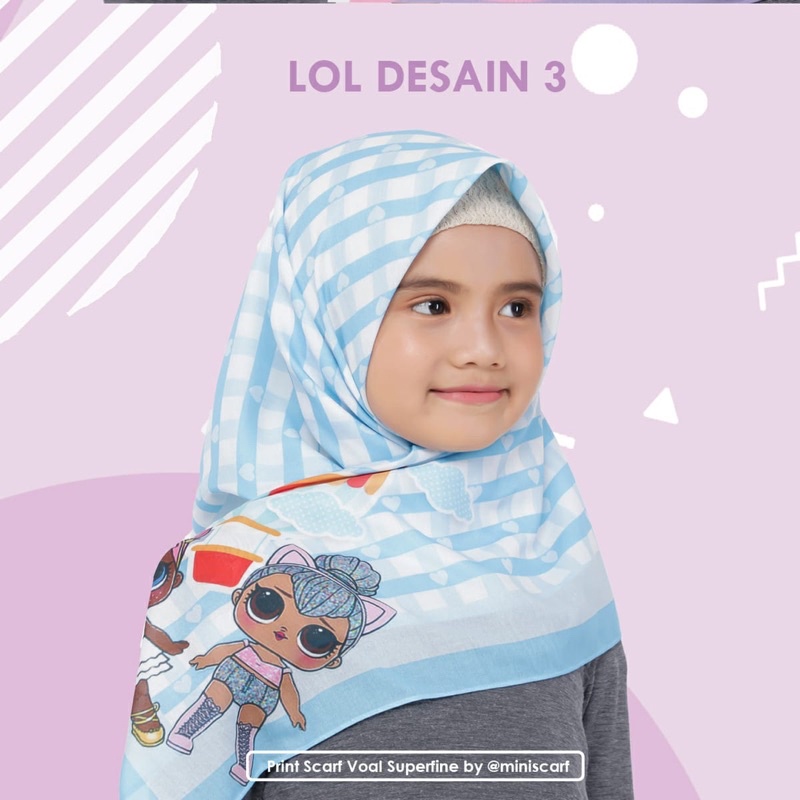 Pre Order - Hijab Voal anak LOL