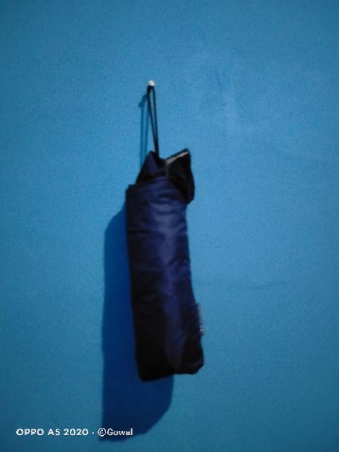 Payung Lipat 5 Polos Warna / Mini / Dompet / Lapis Hitam / Grc - 503