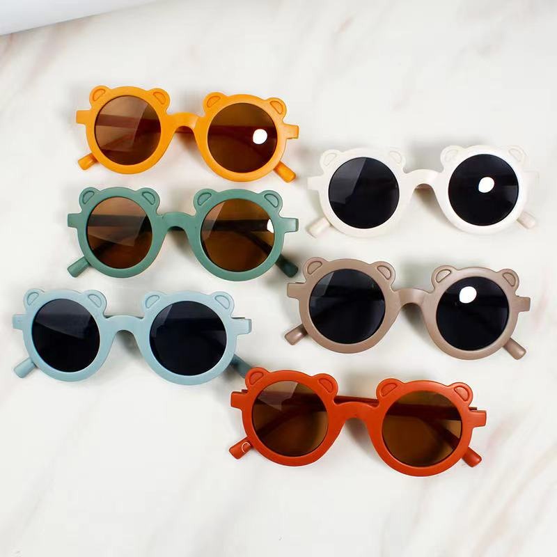 STT Kacamata Anak Beruang Fashion Telinga Beruang Kaca Mata Hitam High Quality Kids Sunglasses Kaca Mata Murah Import-7