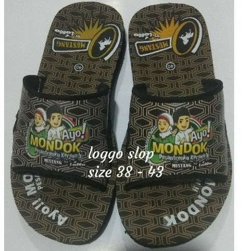 (OBRAL) sandal loggo slop AM 2