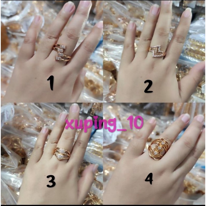 Cincin dewasa perhiasan xuping fashion wanita mewah