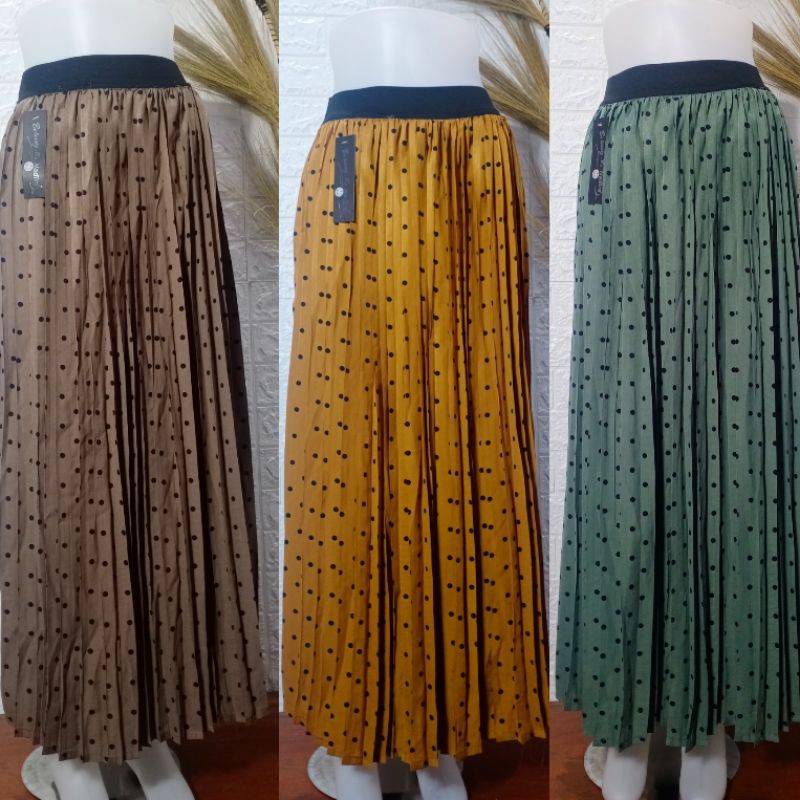 Promo Kulot Plisket Warna Hitam Diskon