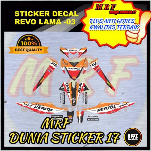 dekal revo stiker decal Revo decal stiker Revo lama stiker motor Revo lama decal motor Revo lama 03