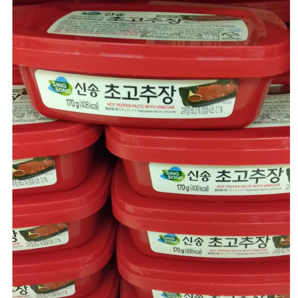 

Sing song Gochujang Hot Pepper Vinegar 170gr Gochujang Vinegar /bumbu cabai korea-bubuk cabe korea