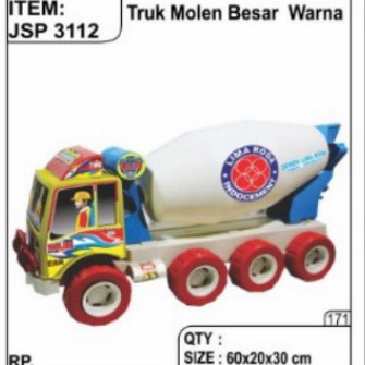 3112 - Mainan Kendaraan Truk Molen Besar B/W JSP 3112