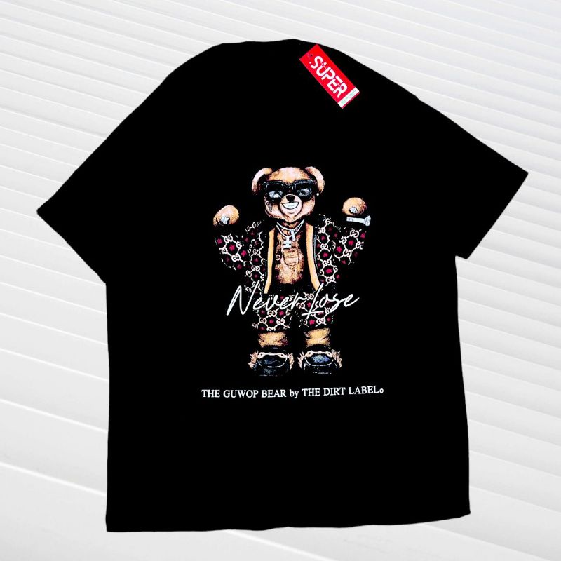 Never Lose Baju Kaos Distro Pria Lengan Pendek Murah Keren Terbaru Kaos Pria Bear