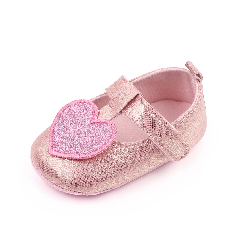 HappyOliver LOVE GLITTER Sepatu prewalker bayi dan anak perempuan newborn 0-18 bulan