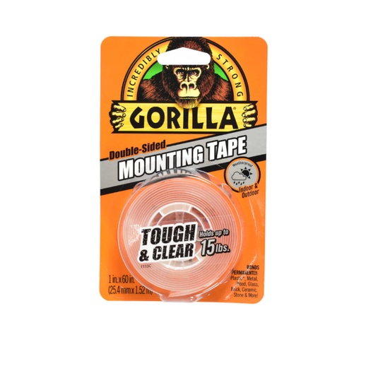 

Gorilla Double Tape Tough & Clear 2.5 Cm