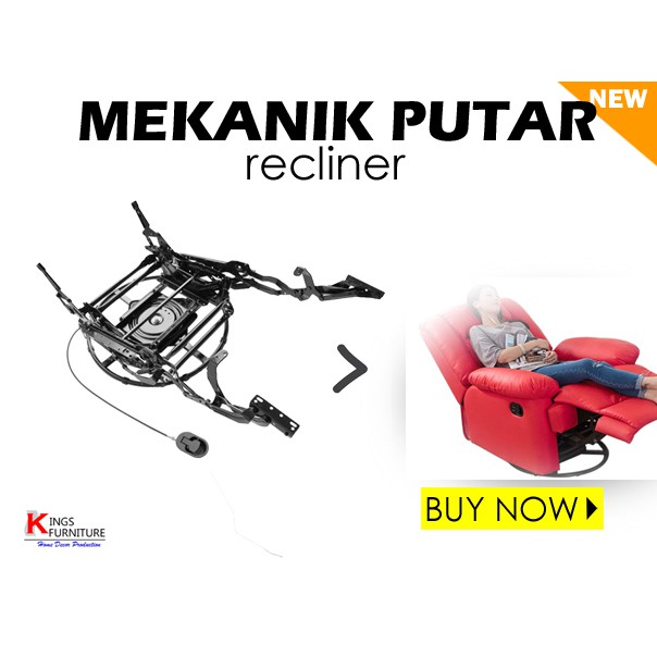 Mekanik/Mesin Reklening Sofa - Putar/Round Recliner