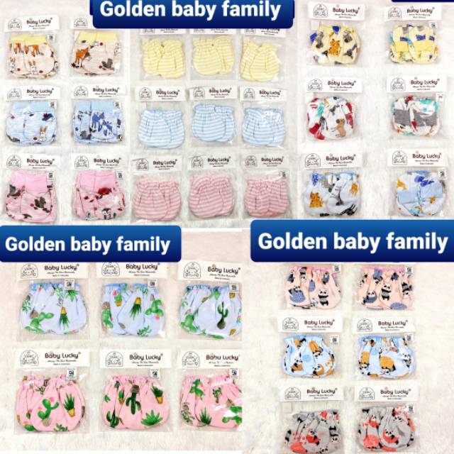 (3 Set) Bb Lucky_sarung tangan kaki bayi /  stk baby lucky / sarung tangan bayi 