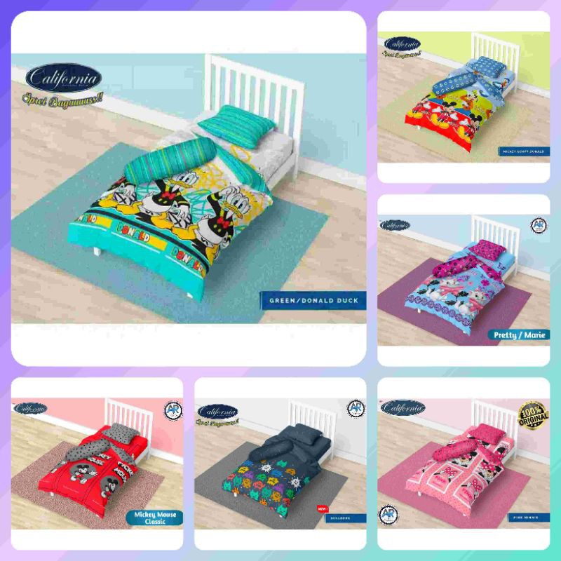 Bedcover Set 120x200 California Anak Motif Karakter
