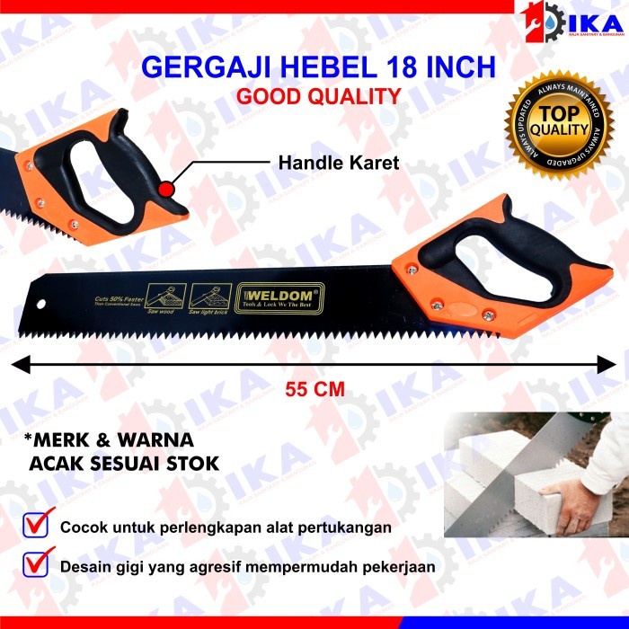 New Gergaji hebel 18" / bata ringan / heavy duty gagang fiber bagus murah - GERGAJI WELDON