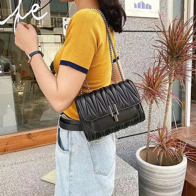 Tas Selempang Slingbag Wanita Import Fashion Shoulder Bag Tali Rantai