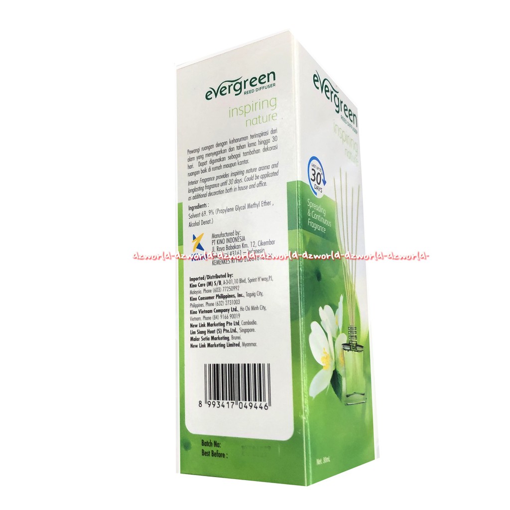 Evergreen Inspiring Nature Spreading Reed Disfuser Pewangi Stik