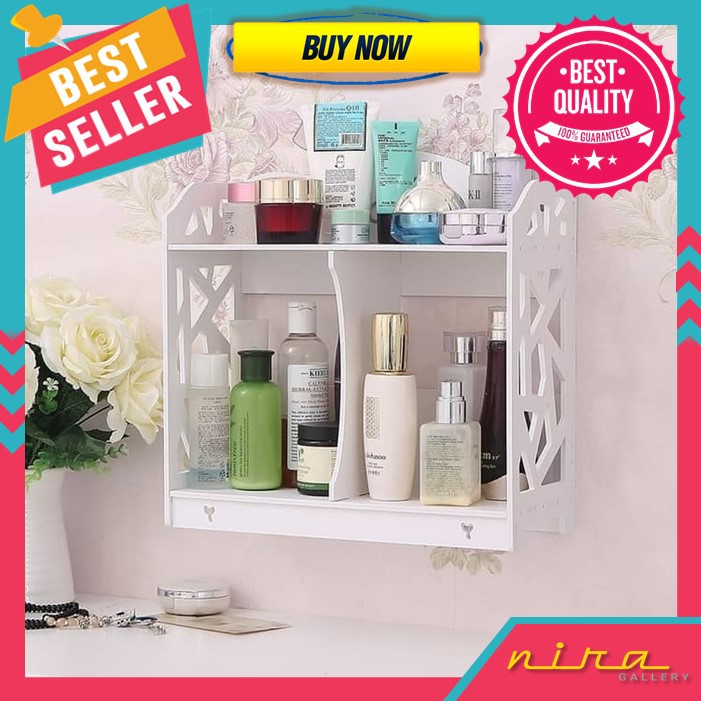 Rak Dinding Gantung Tempat Make Up Rak Gantung Rak Kosmetik Rak Make Up Rak Serbaguna Rak Makeup 715