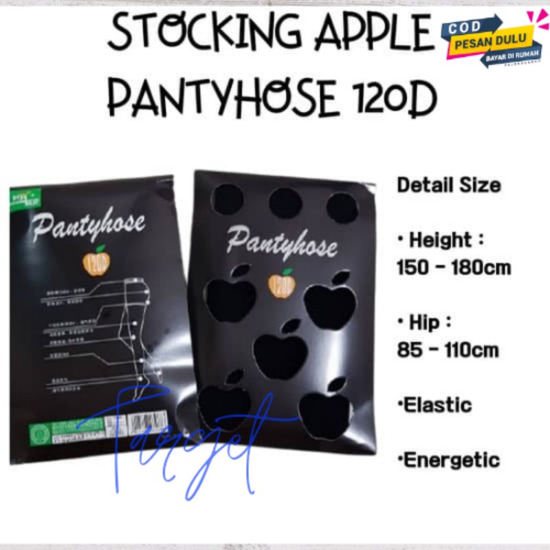 pantyhose stoking Apple kaos kaki stoking tebal celana