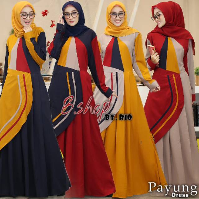 Gamis payung dress by b.shop.RIO