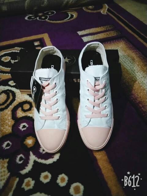 Sepatu converse full peach tanpa box