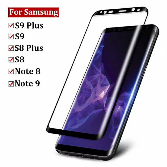 Tempered Glass Samsung Note 9 8 S9 S9 Plus S6 Edge S6 Edge Plus S7 Edge S8 S8 Plus Note 8 Full Cover