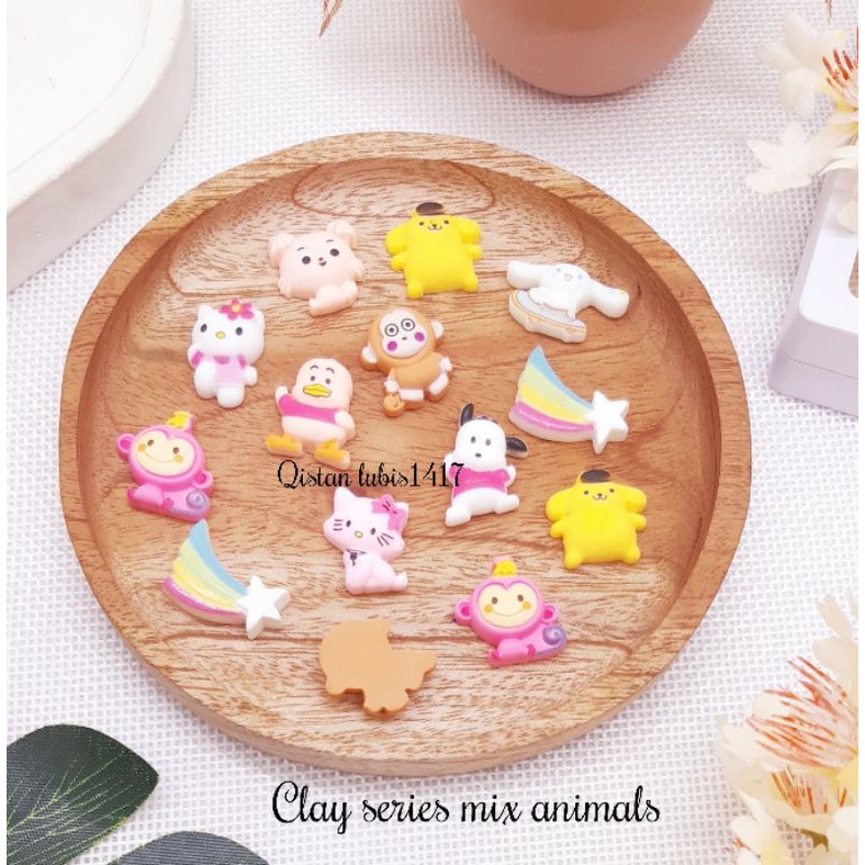 Clay animals series 5pcs