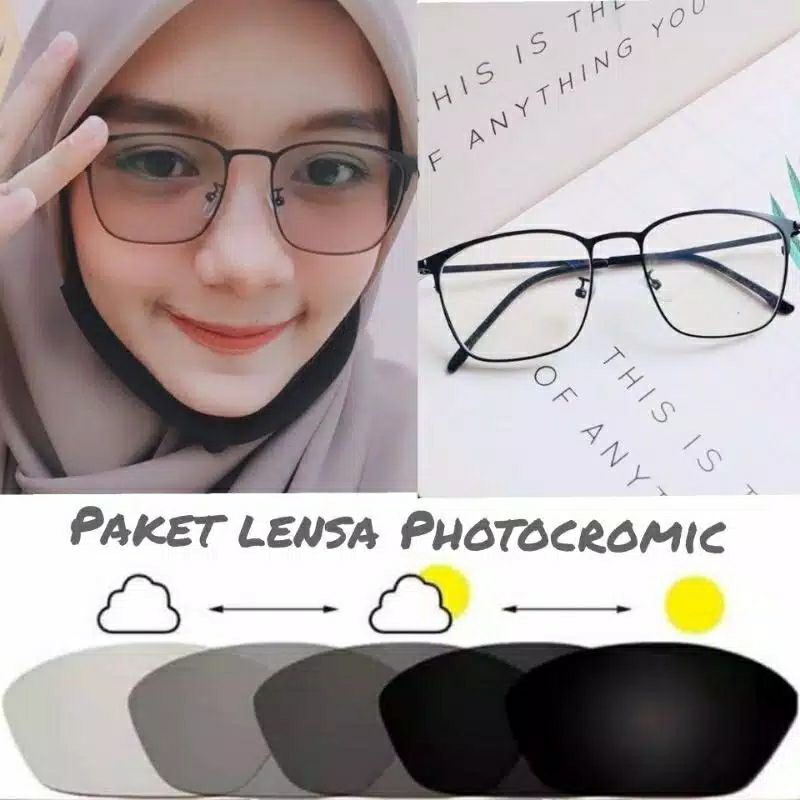Frame 2047 kacamata photocromic kacamata minus antiradiasi