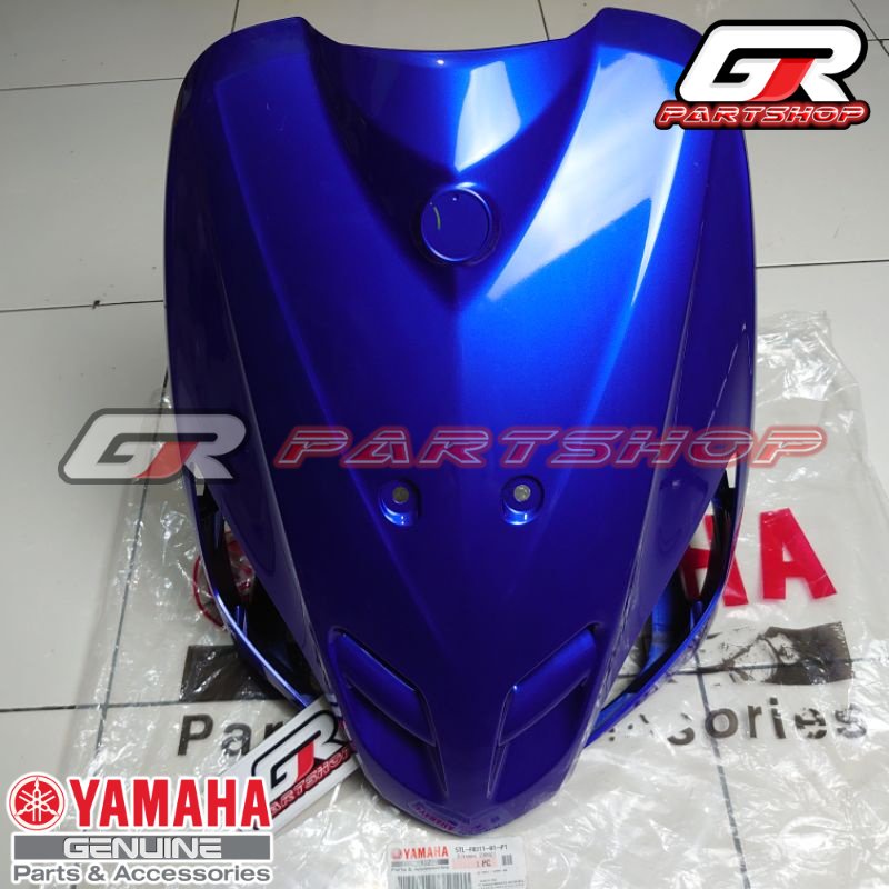 tameng depan biru tua mio sporty 5TL ori ygp original yamaha front panel dada body original yamaha