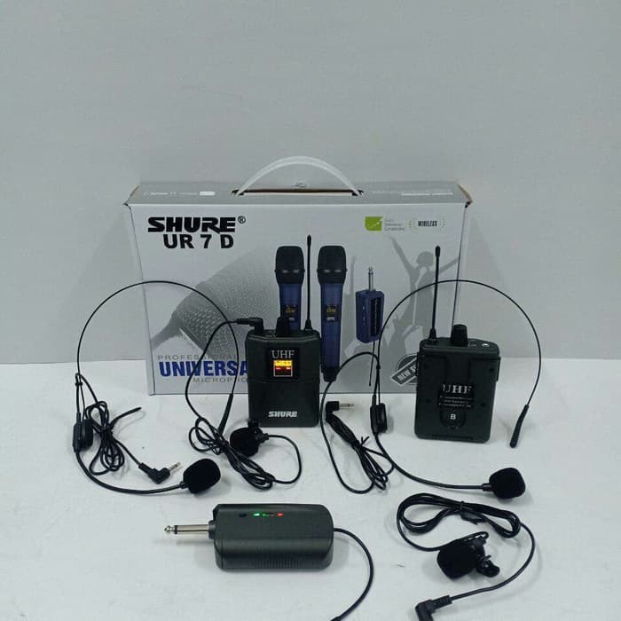 Mic Jepit Wireless Shure UR 7 D