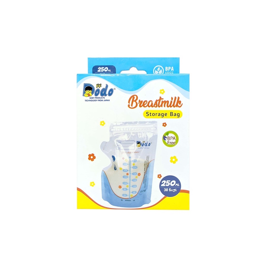 Dodo Breastmilk Storage Bag Kantong Asi 250ml / 30pcs