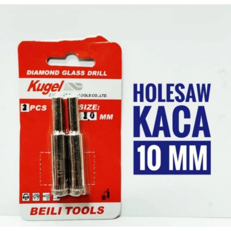 mata bor kaca 10mm - holesaw kaca 10 kugel - bor kaca