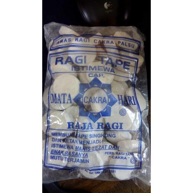 

Ragi Tape Cap Matahari Cakra Tapai Singkong/Peuyeum/ketan