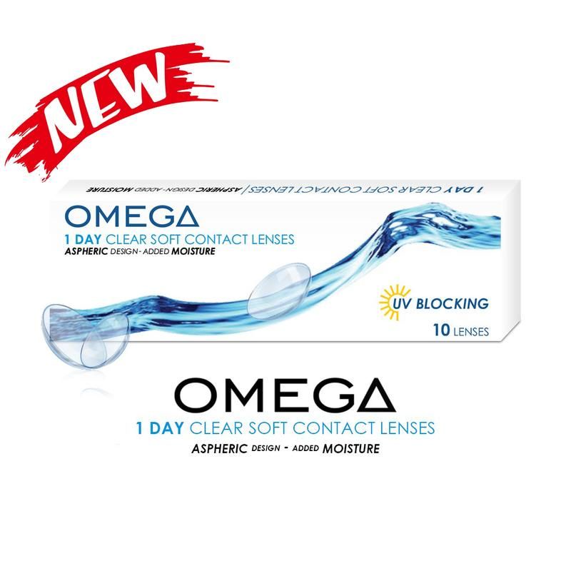 Softlens OMEGA 1DAY CLEAR Soft Contact Lenses / Omega 1 day harian / omega 1day bening harian