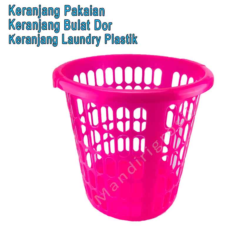 Keranjang Bulat Dor Laundry *Keranjang Baju * Keranjang Plastik * Serbaguna