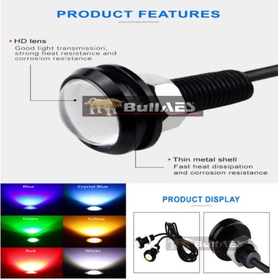 Lampu mata elang LED Strobo Mata Elang Mode Eagle Eye 4D Universal FLASH &amp; NON FLASH