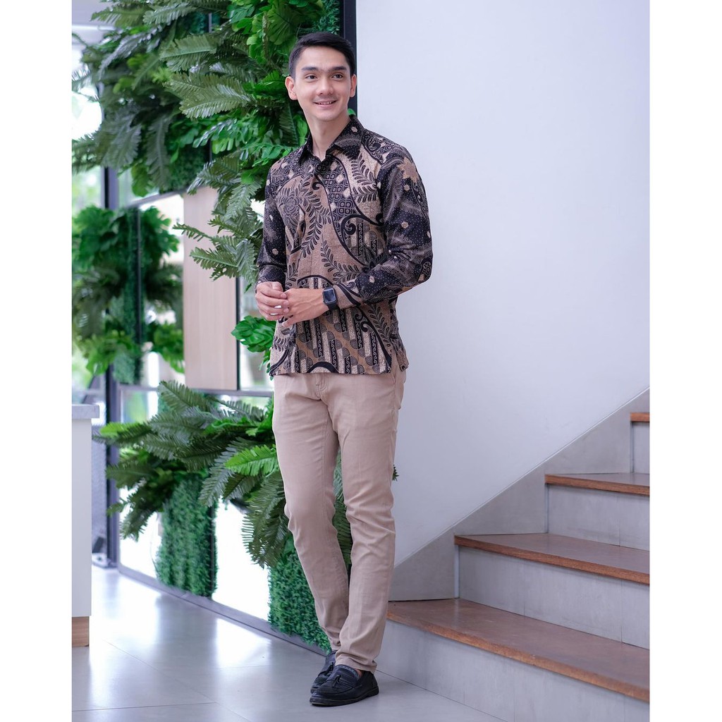 BAJU BATIK COUPLE KEBAYAK BALI BRUKAT KEBAYA LAMARAN WISUDA BURKAT KONDANGAN KUTU BARU MODERN WANITA-COWOK AJA ROSE B