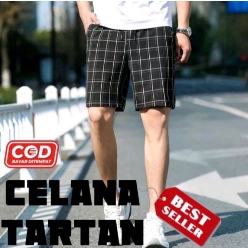 COD CELANA KOTAK KOTAK PENDEK / CELANA TARTAN KOTAK KOTAK PENDEK PRIA WANITA || FAS0010