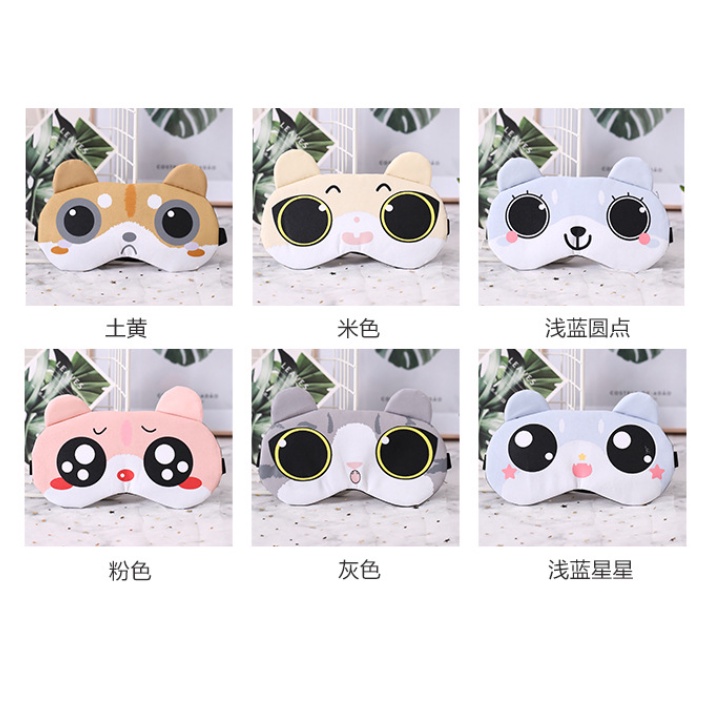 Penutup Tutup Mata Tidur eye cover Motif Karakter kucing karton cartoon masker penutup mata kacamata anak Tidur Gel Biru Pendingin lucu masker mata sleeping mask