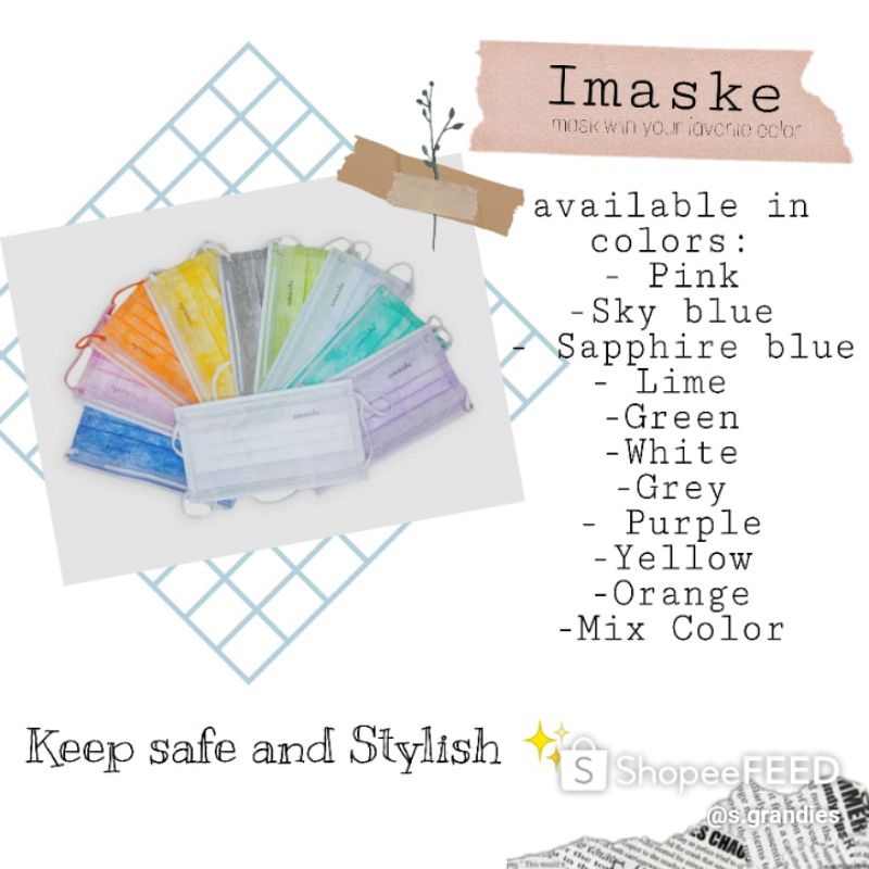 Masker Imaske Masker Medis Ear Loop/cantol